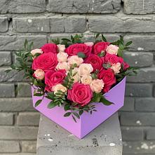 Цветочная композиция из Розы в коробке #REPLACE_PRED# Чалтыре