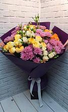 Букет цветов из:  Хризантемы и Розы в Чалтыре