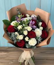 Букет цветов из:  Розы и Альстромерии в Чалтыре