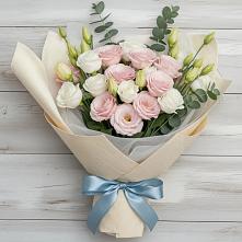 Букет цветов из:  Лизиантусы в Чалтыре