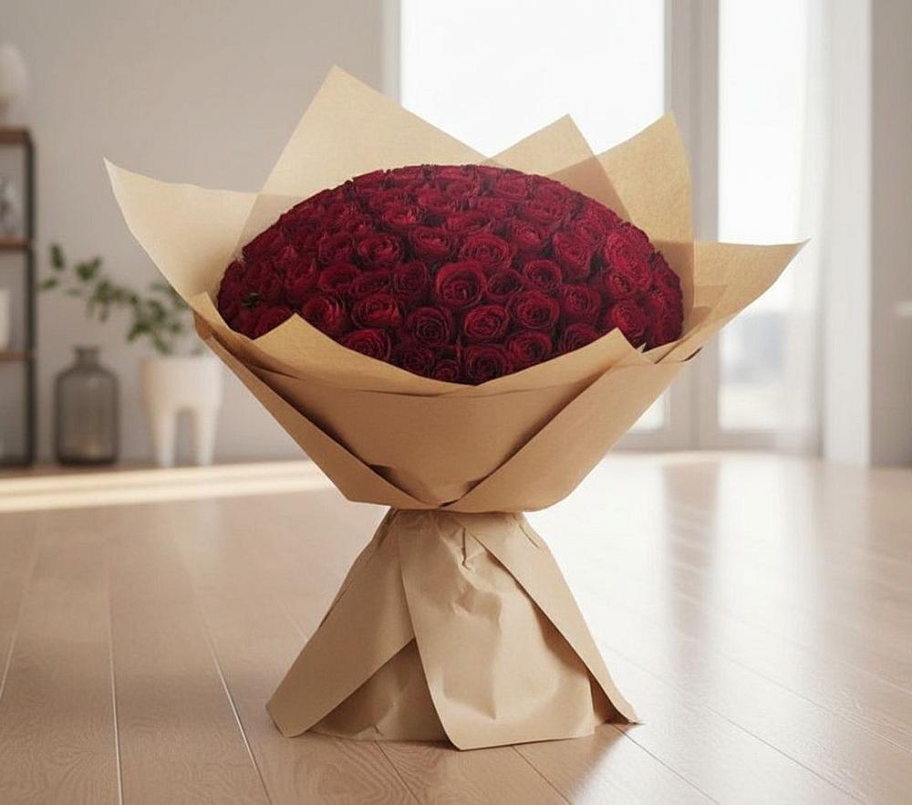 Букет 101 Красная роза в Чалтыре