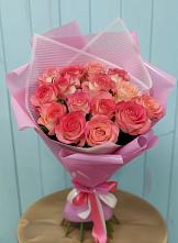 Букет 15 Розовых роз Равель в Чалтыре