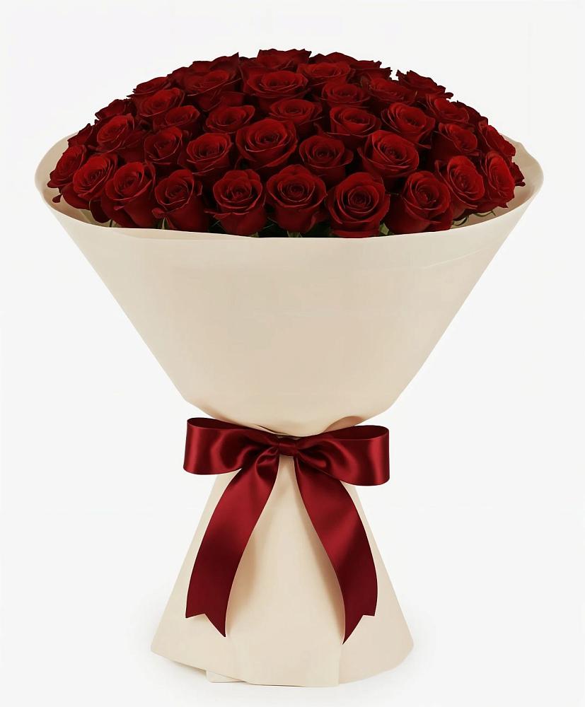 Букет 101 Бордовая роза Блэк Бакарра в Чалтыре